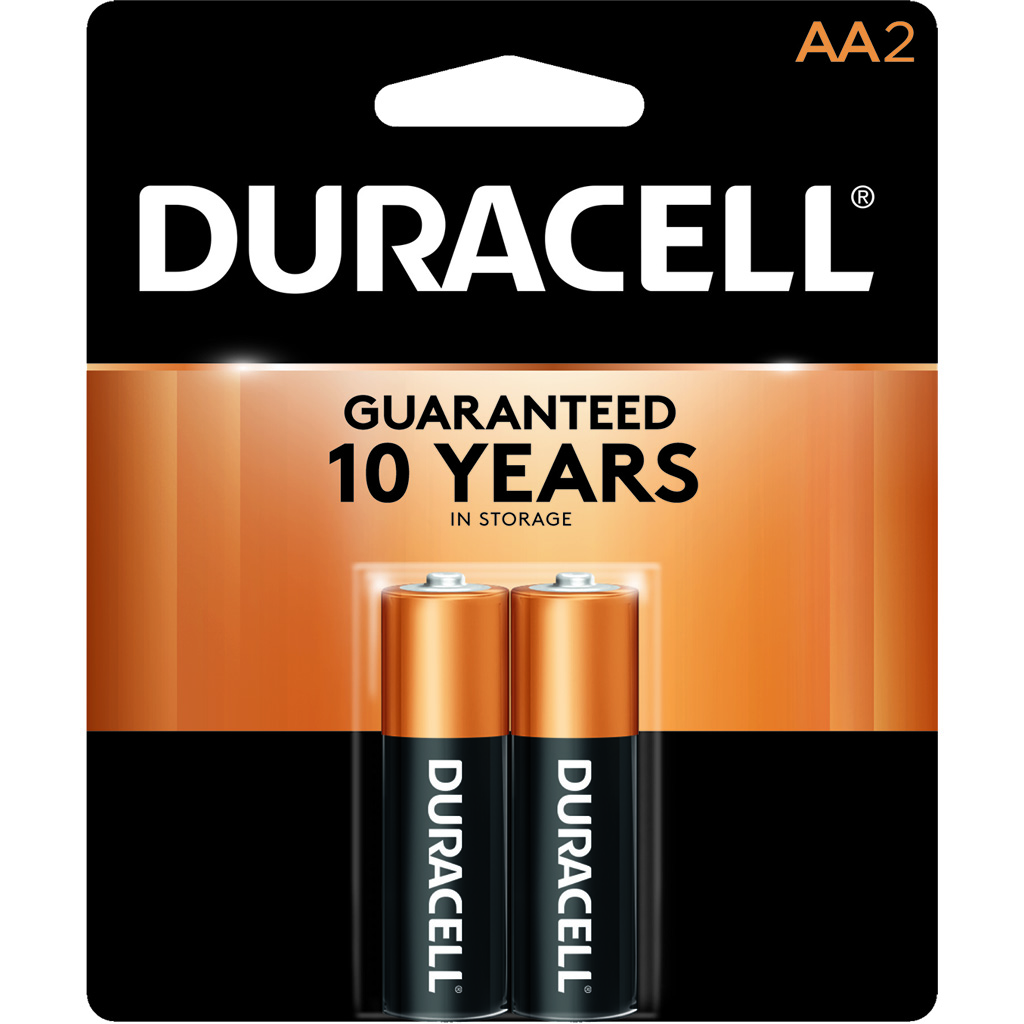 Duracell Coppertop Batteries  <br>  AA 2 pk.