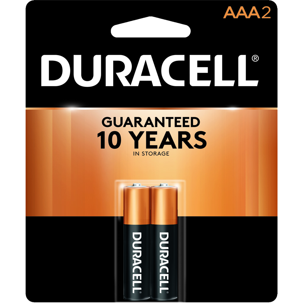 Duracell Coppertop Batteries  <br>  AAA 2 pk.