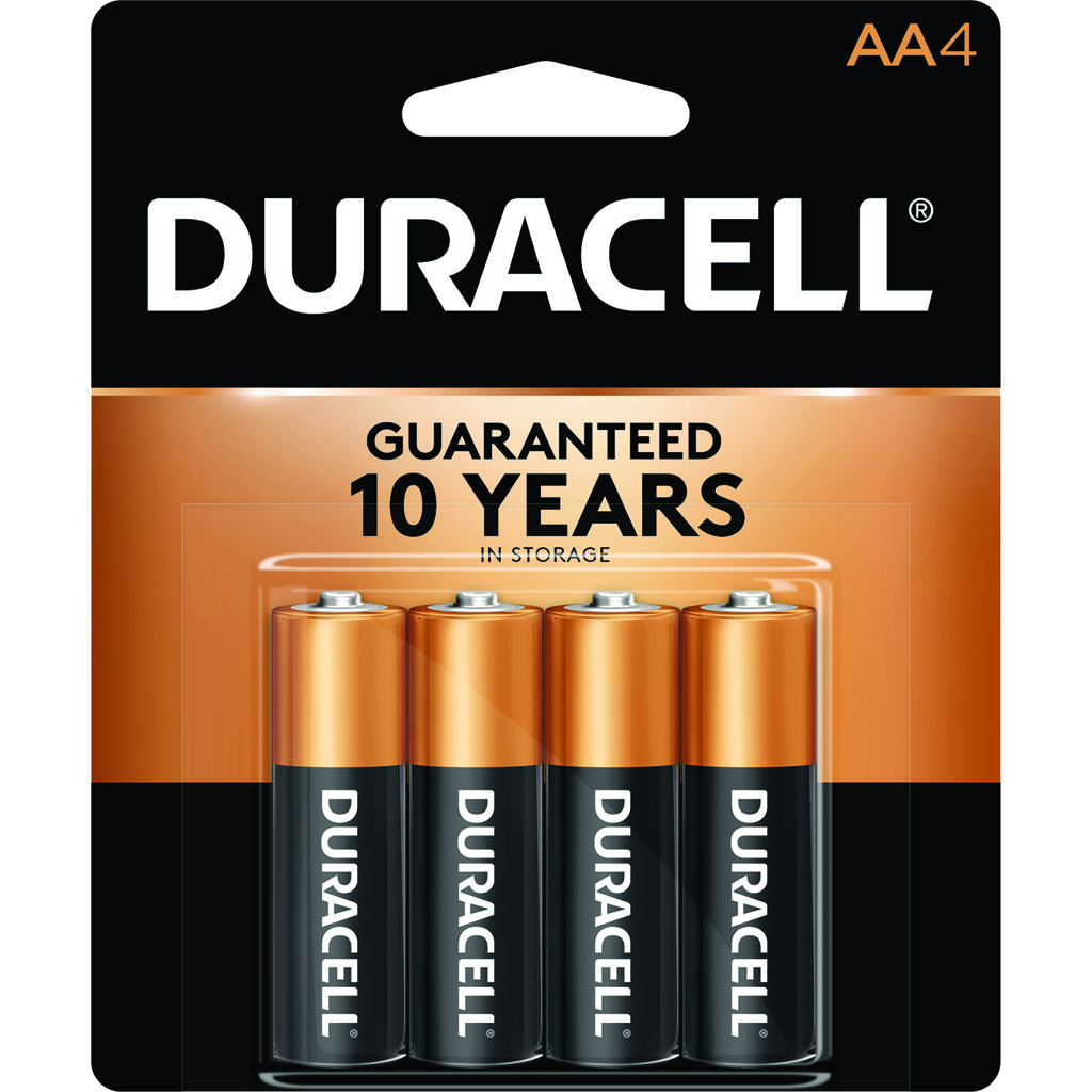 Duracell Coppertop Batteries  <br>  AA 4 pk.