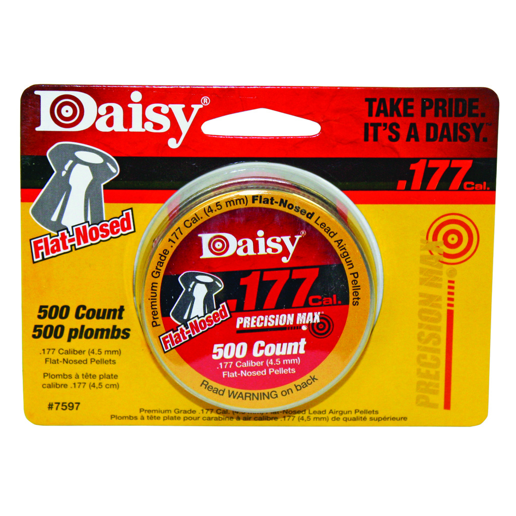 Daisy .177 Cal. Flat Pellets  <br>  500 ct. Tin