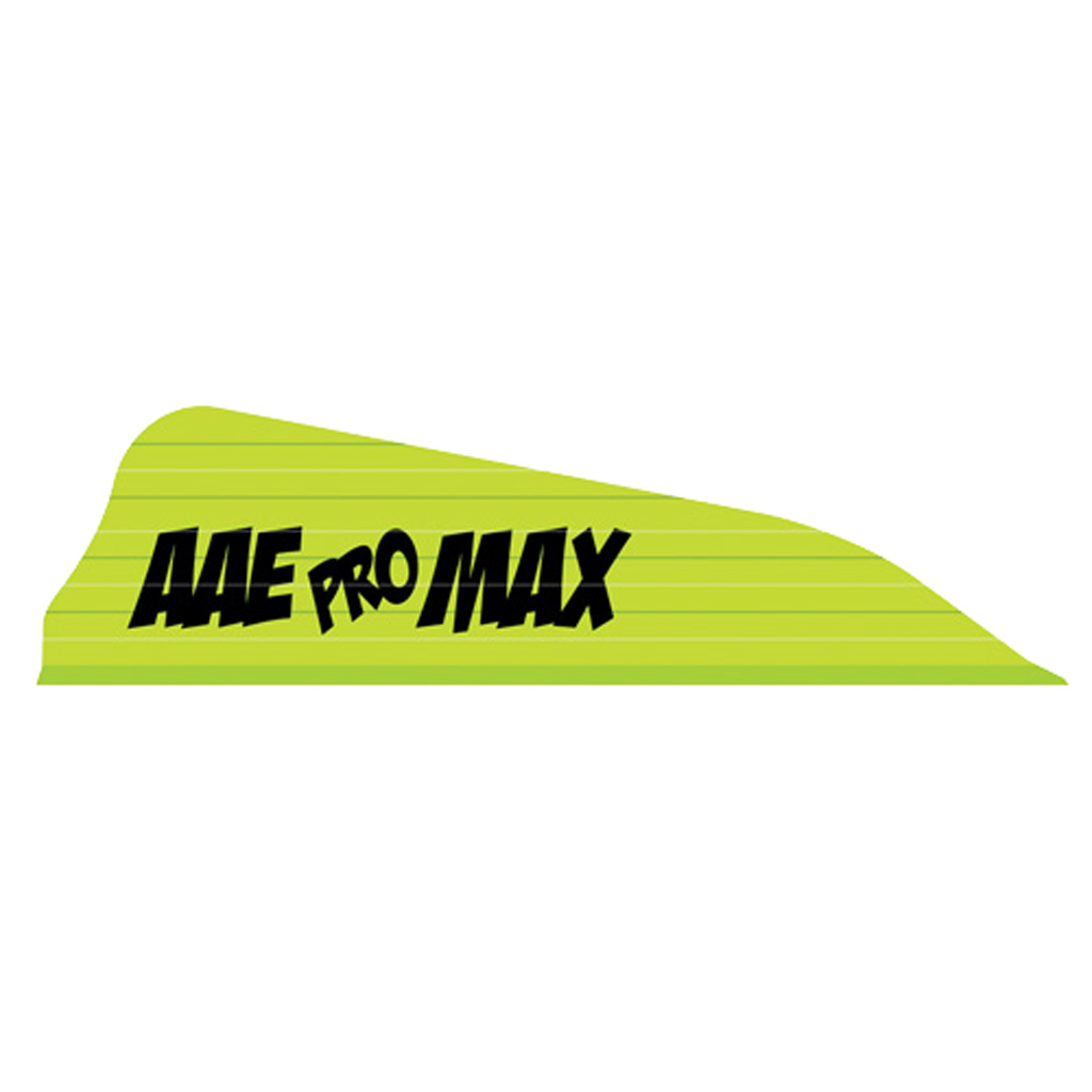 AAE Pro Max Vanes  <br>  Neon Green 1.7 in. 100 pk.