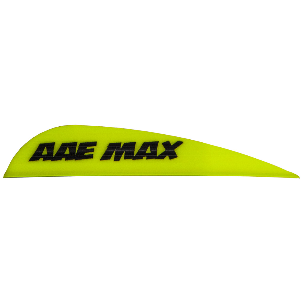 AAE Max Stealth Vanes  <br>  Yellow 2.7 in. 100 pk.