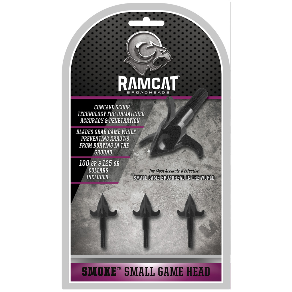 Ramcat Smoke Small Game Head  <br>  100 gr. 3 pk.