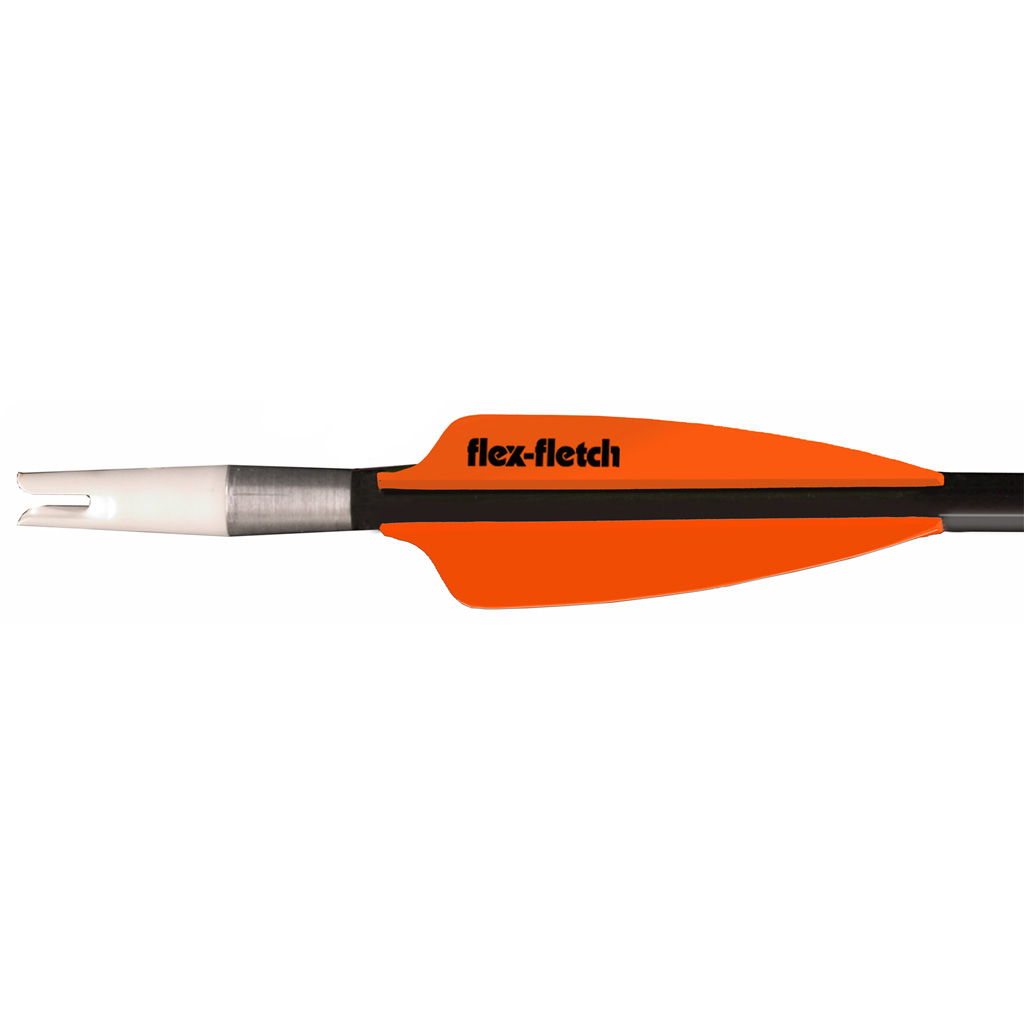 Flex Fletch FFP Shield Cut Vanes  <br>  Neon Orange 2.25 in. 100 pk.