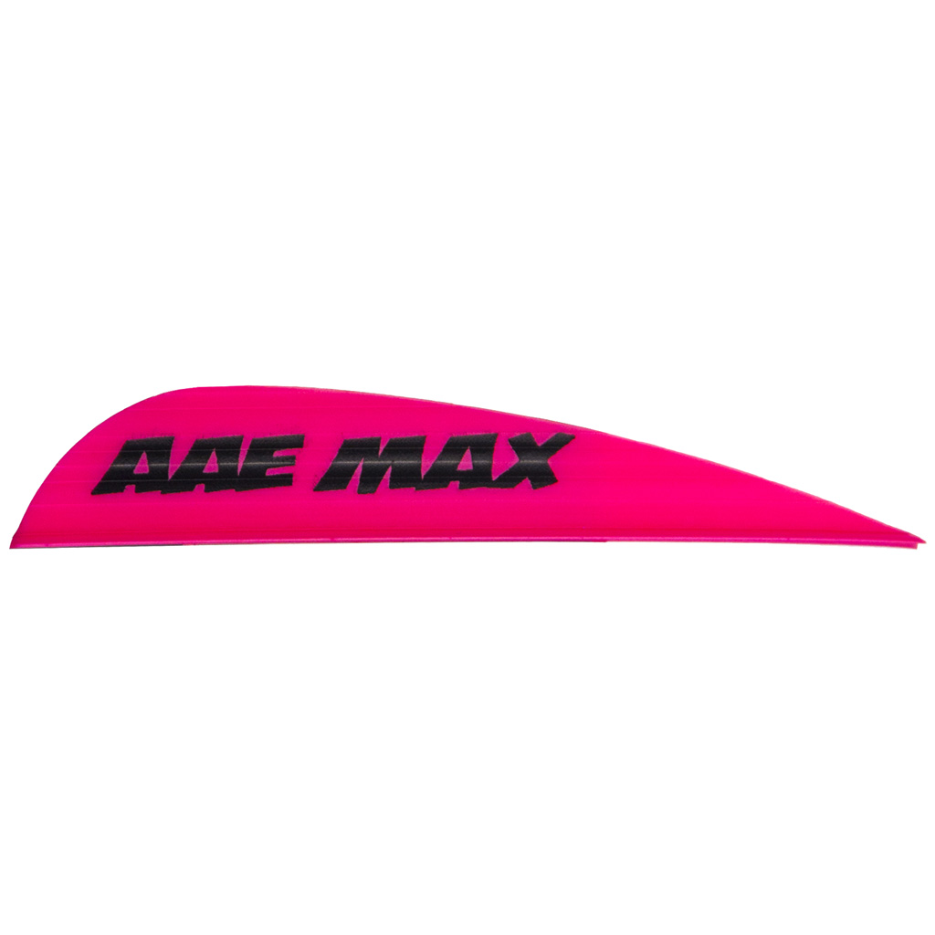 AAE Max Stealth Vanes  <br>  Hot Pink 2.7 in. 100 pk.