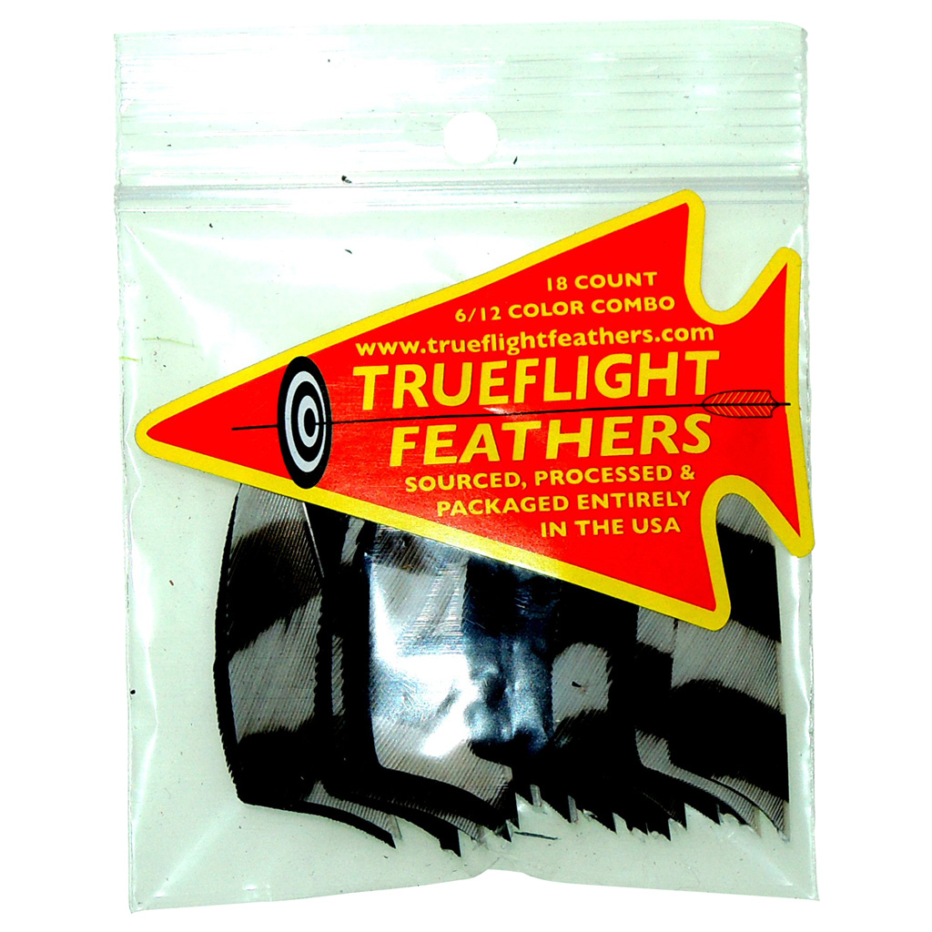 Trueflight Feather Combo Pack  <br>  Barred/Black 2in. RW ShieldCut