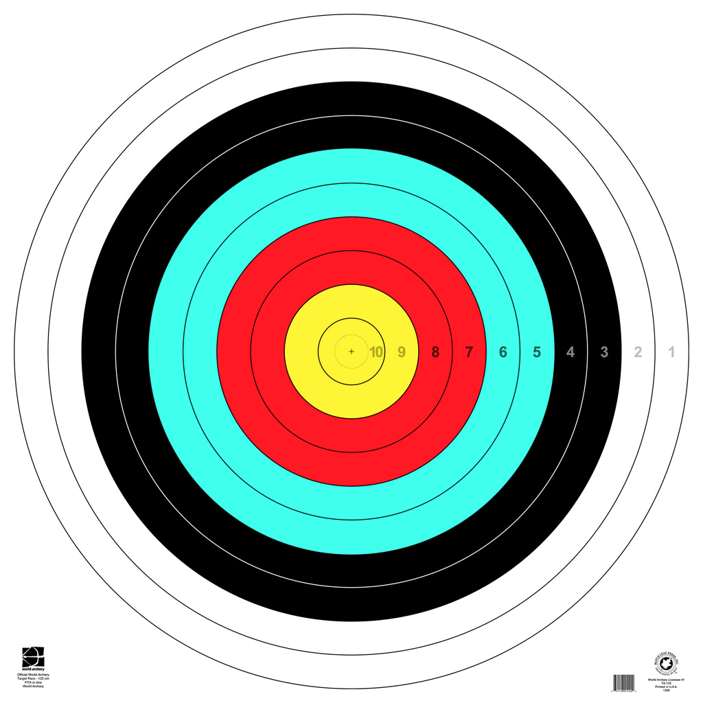 Maple Leaf Target Face  <br>  Tag Weight 122 cm. 15 pk.