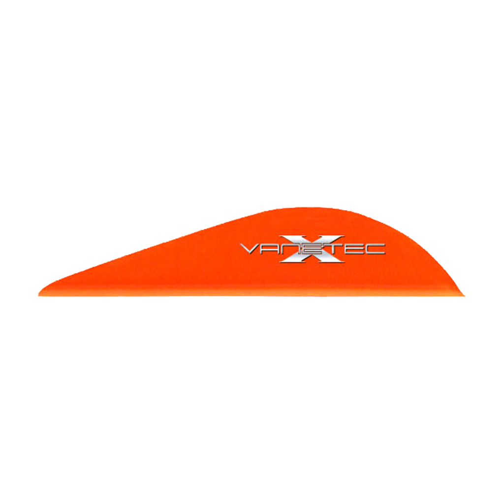 Vanetec Super Spine Vane  <br>  Flo Orange  1.8 in. 100pk.
