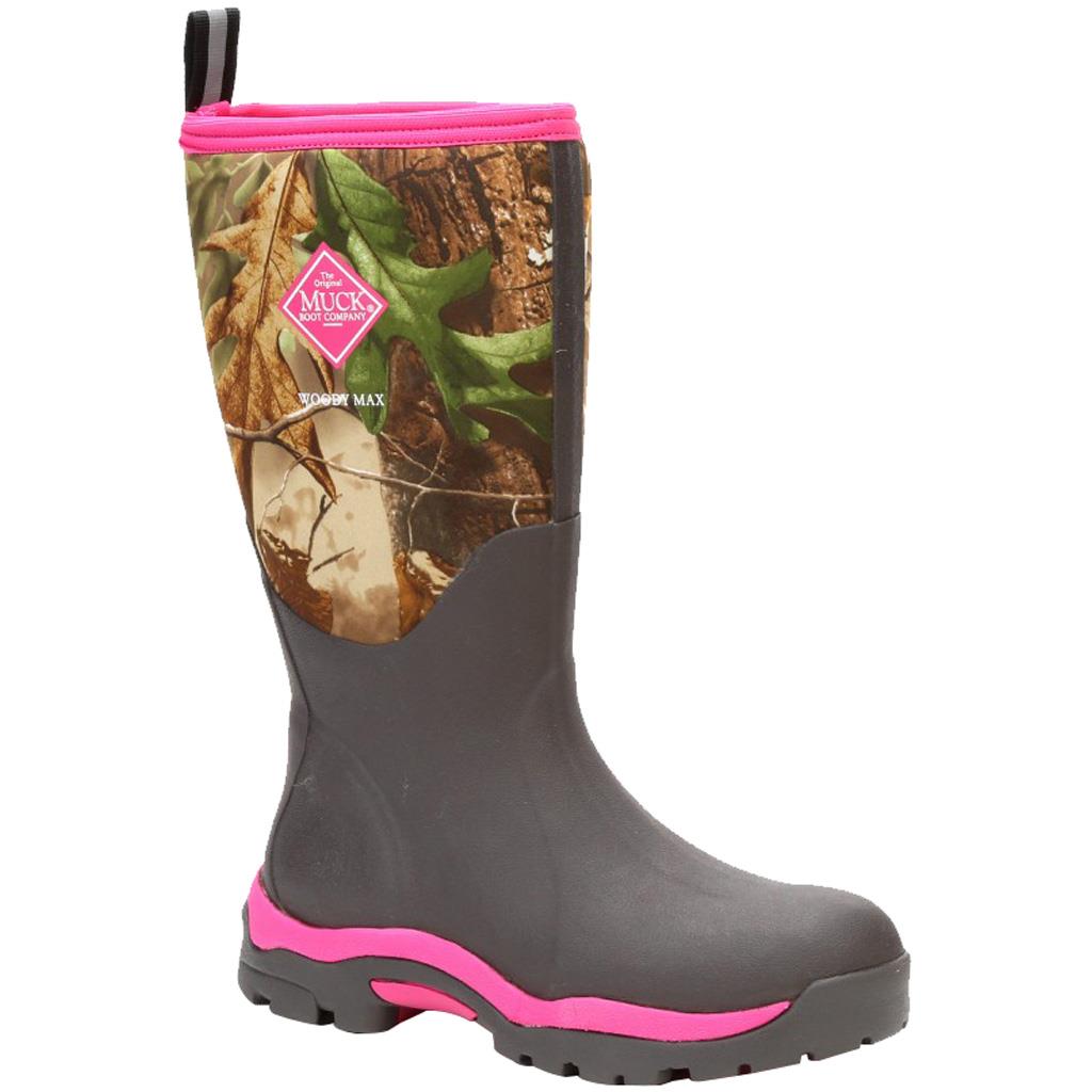 Muck Woody Max Womans Boot  <br>  Realtree Pink 7