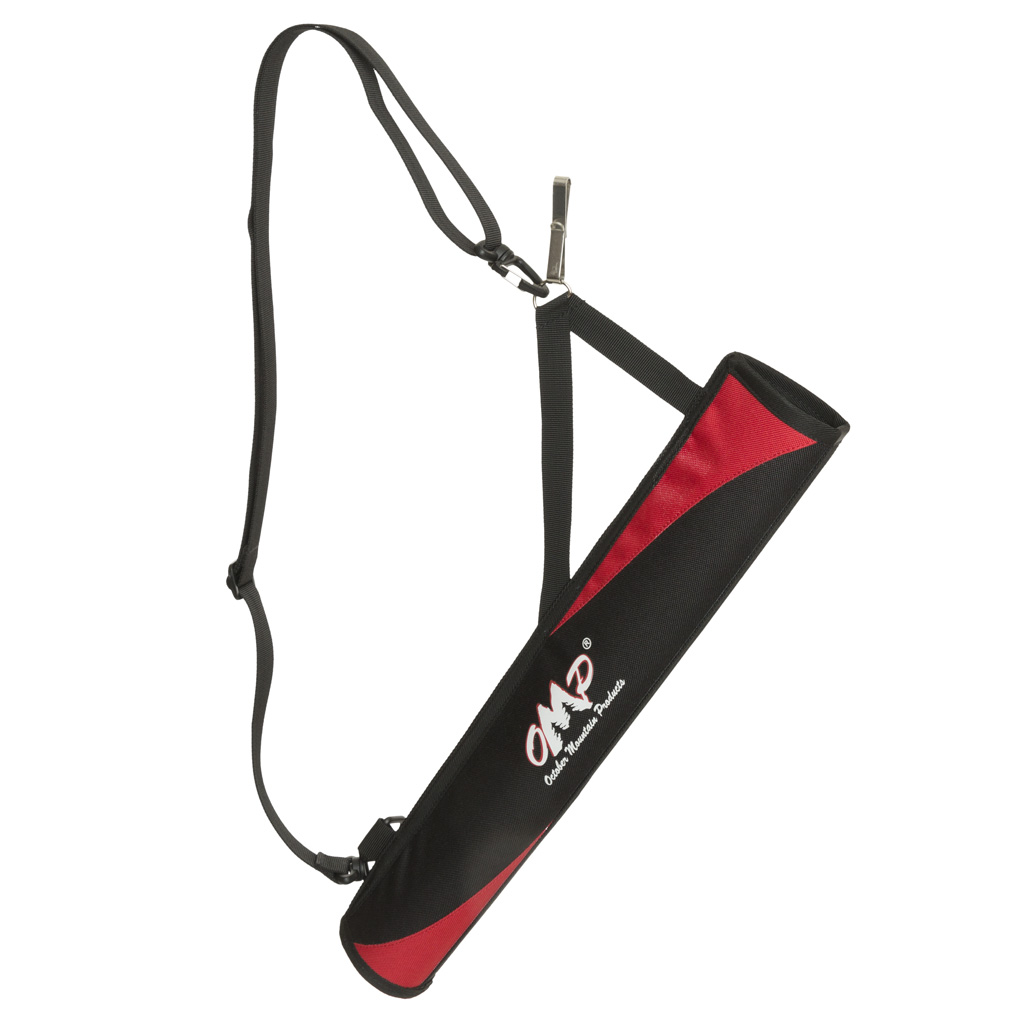 October Mountain No Spill Hip/Back Quiver  <br>  Red RH/LH