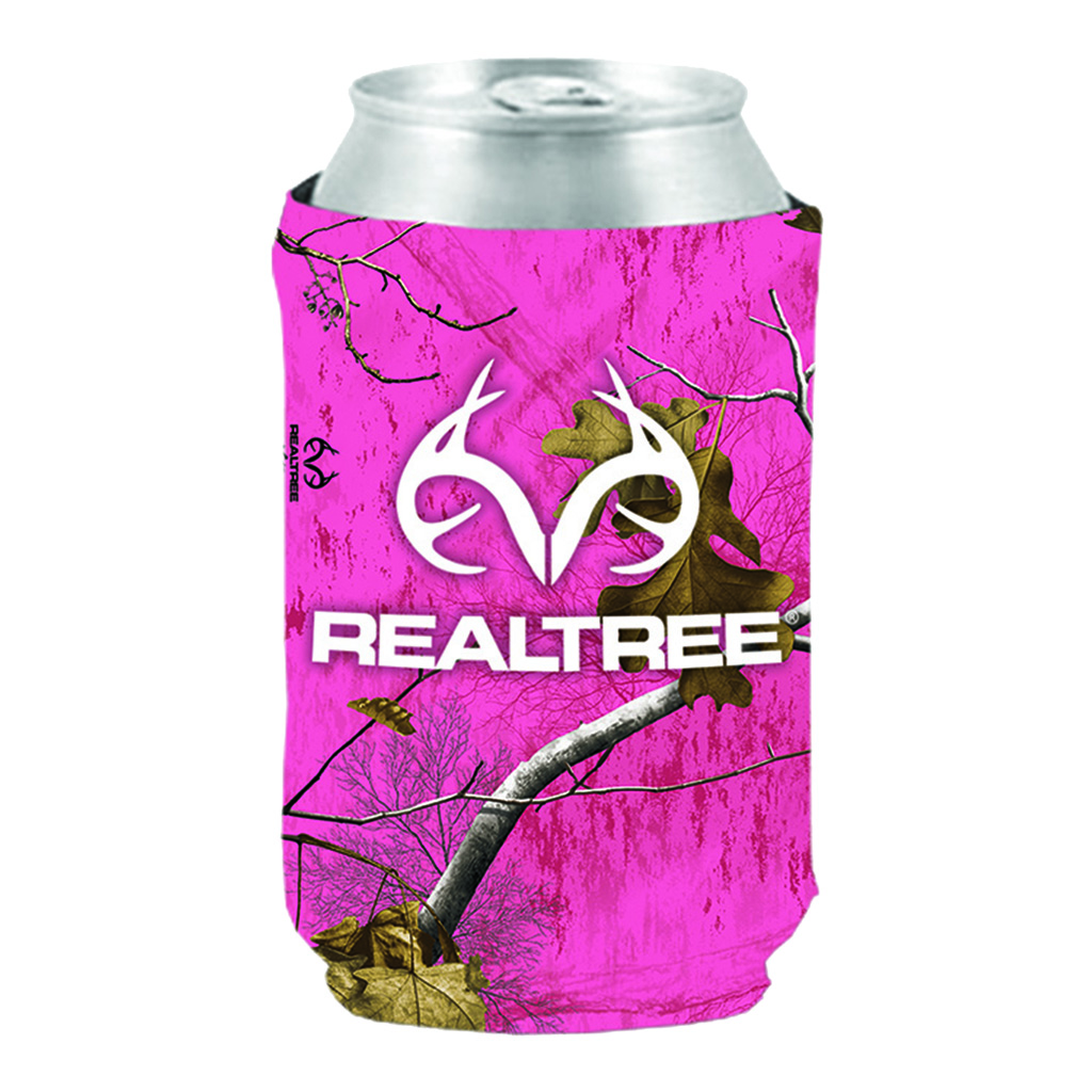 SEI Realtree Logo Magnetic  <br>  Can Cooler Realtree Xtra/Pink