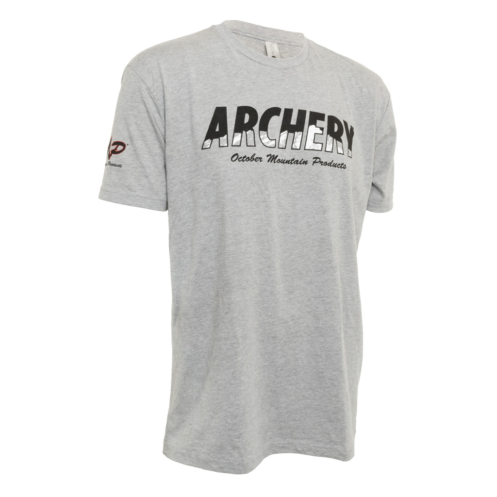 October Mountain Products Archery  <br>  T-Shirt Grey Medium