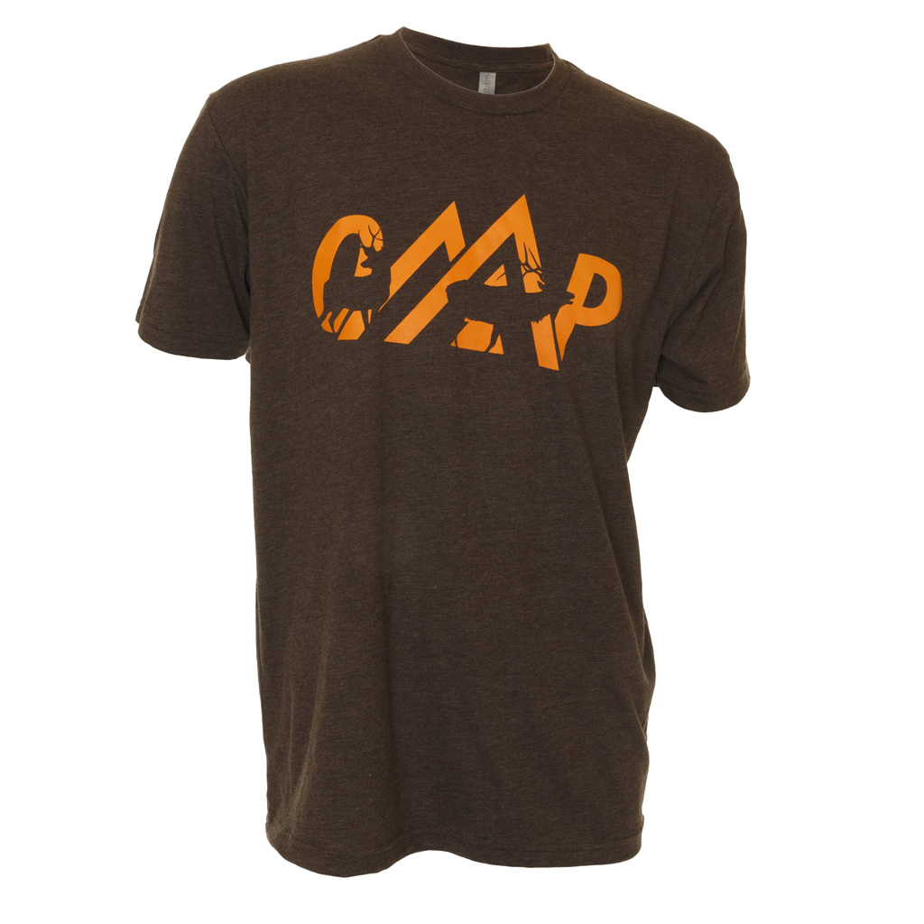October Mountain Logo Tee  <br>  Espresso Small