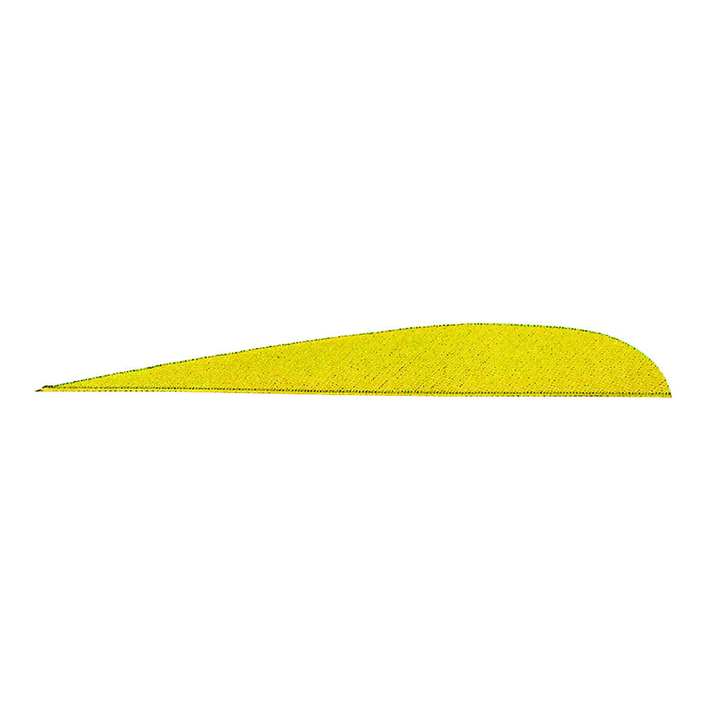 Gateway Parabolic Feathers  <br>  Neon Yellow 5 in. RW 100 pk.
