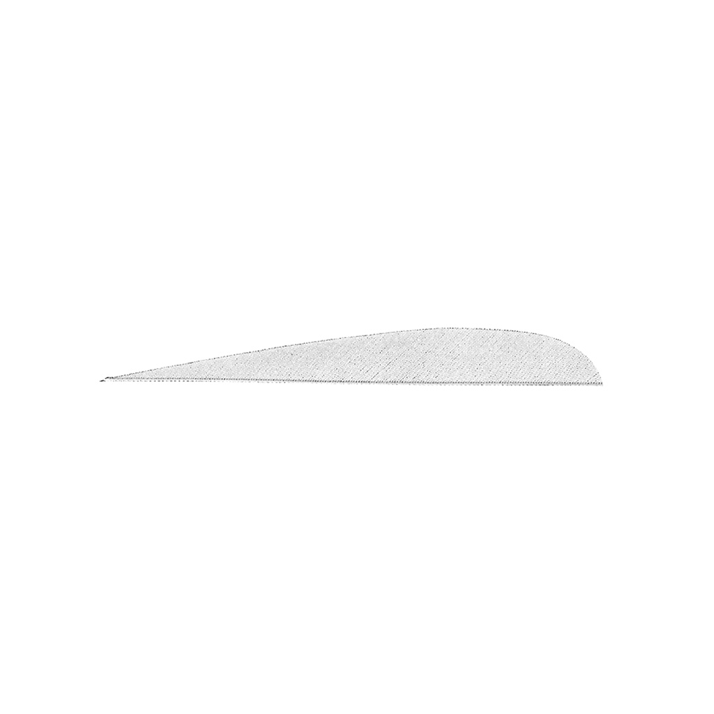 Gateway Parabolic Feathers  <br>  White 4 in. LW 100 pk.