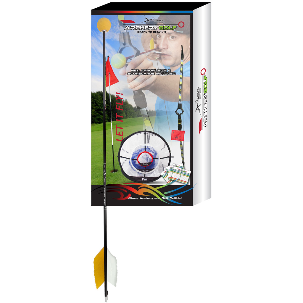 Pak at lægge bladre I øvrigt Carbon Express Archery Golf Complete Kit <br> Net, Arrow, and Bow