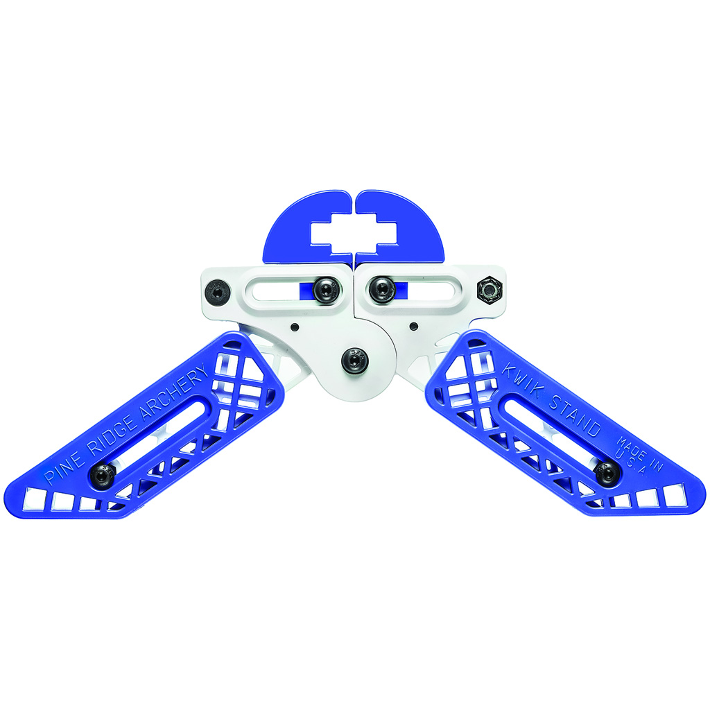 Pine Ridge Kwik Stand Bow Support  <br>  White/Blue