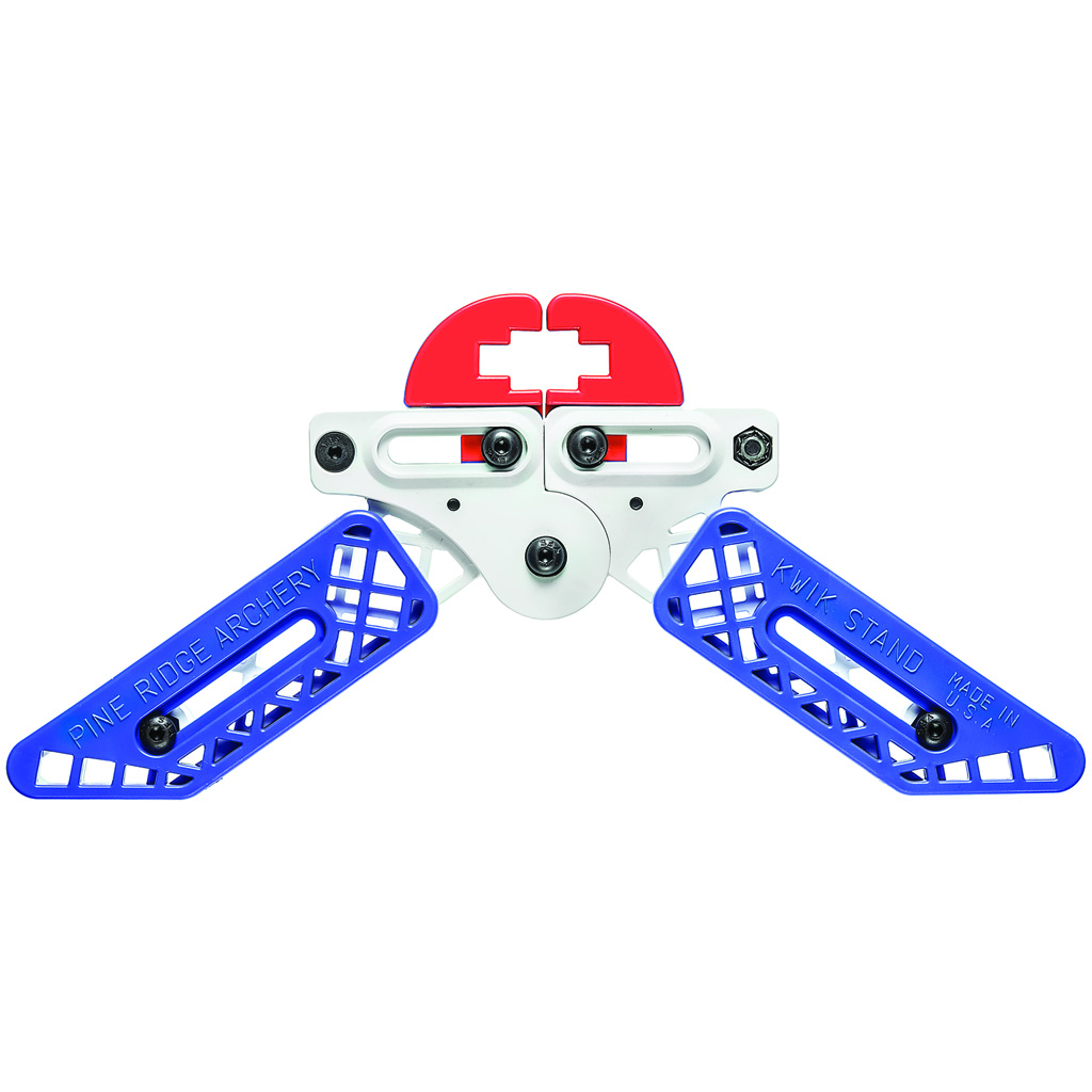 Pine Ridge Kwik Stand Bow Support  <br>  White/Red/Blue