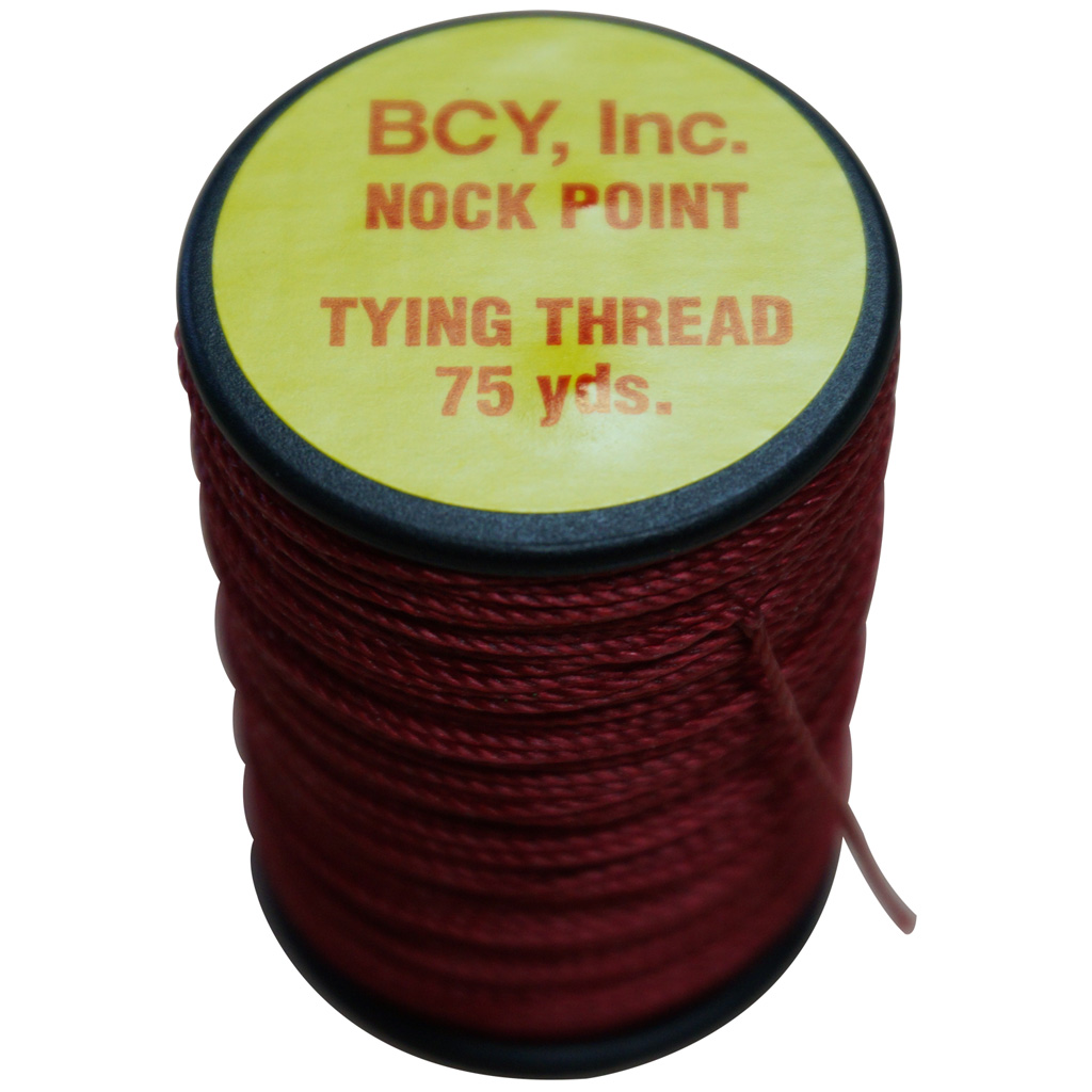 BCY Nock Point Tying Thread  <br>  Red 75 yds.