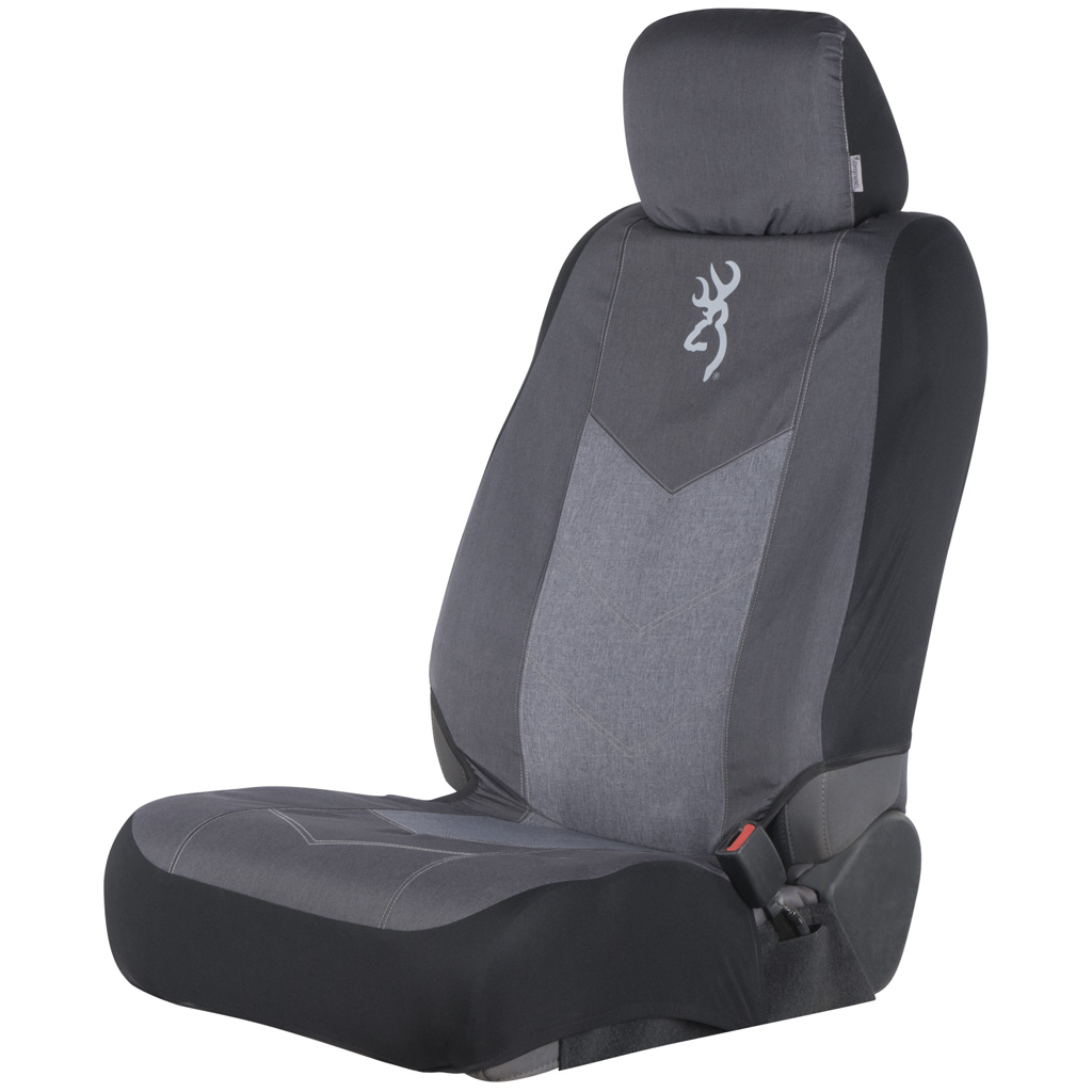 Browning Chevron Low Back Seat Cover  <br>  Black/Grey