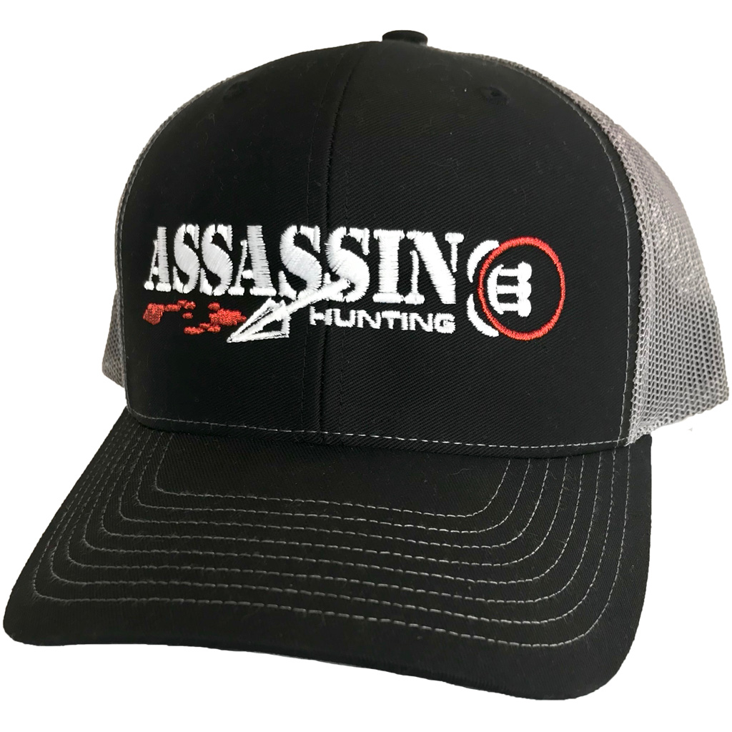 Assassin Mesh Back Hat Bloodtrail  <br>  Black/Charcoal OSFA