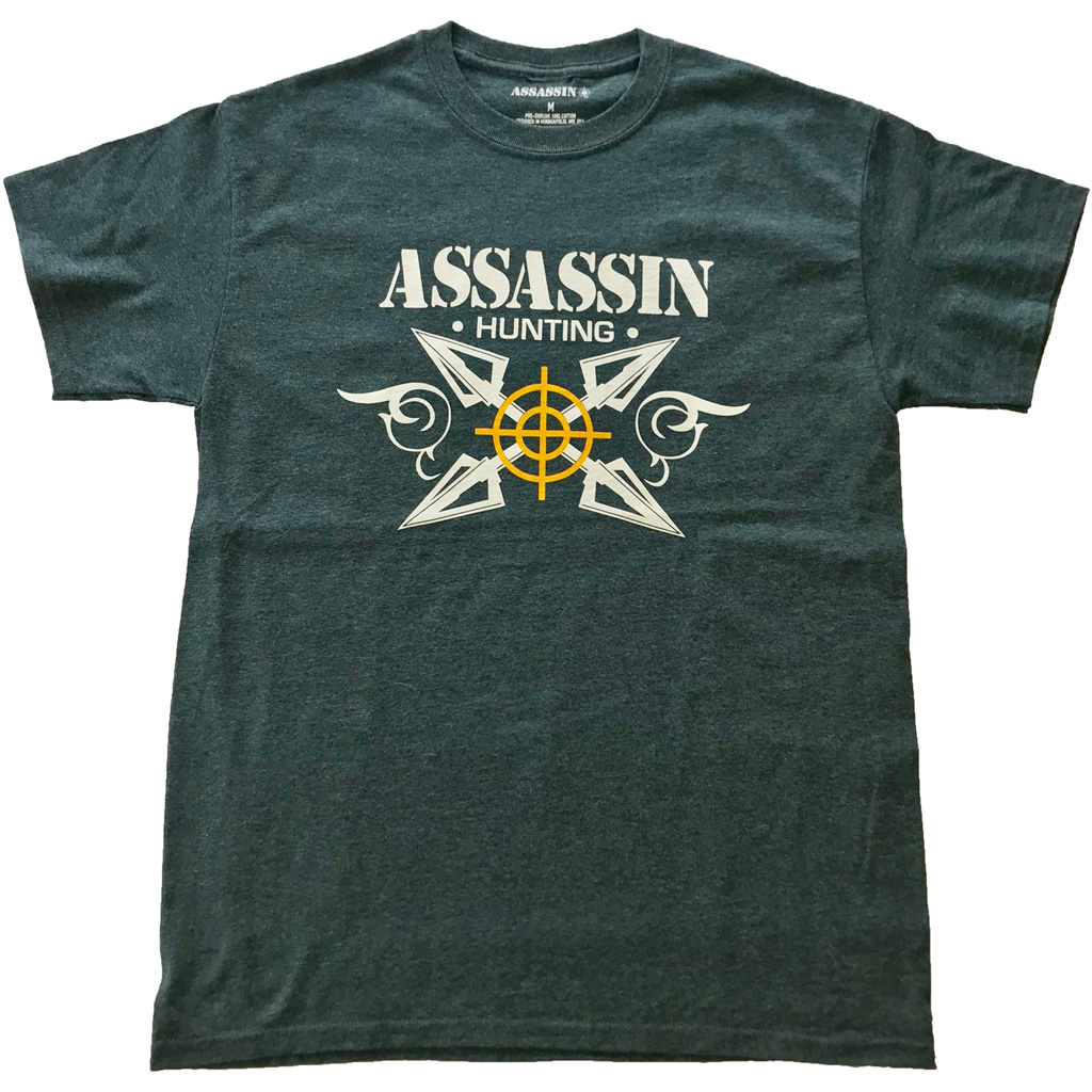Assassin T-Shirt Broadhead  <br>  Charcoal X-Large