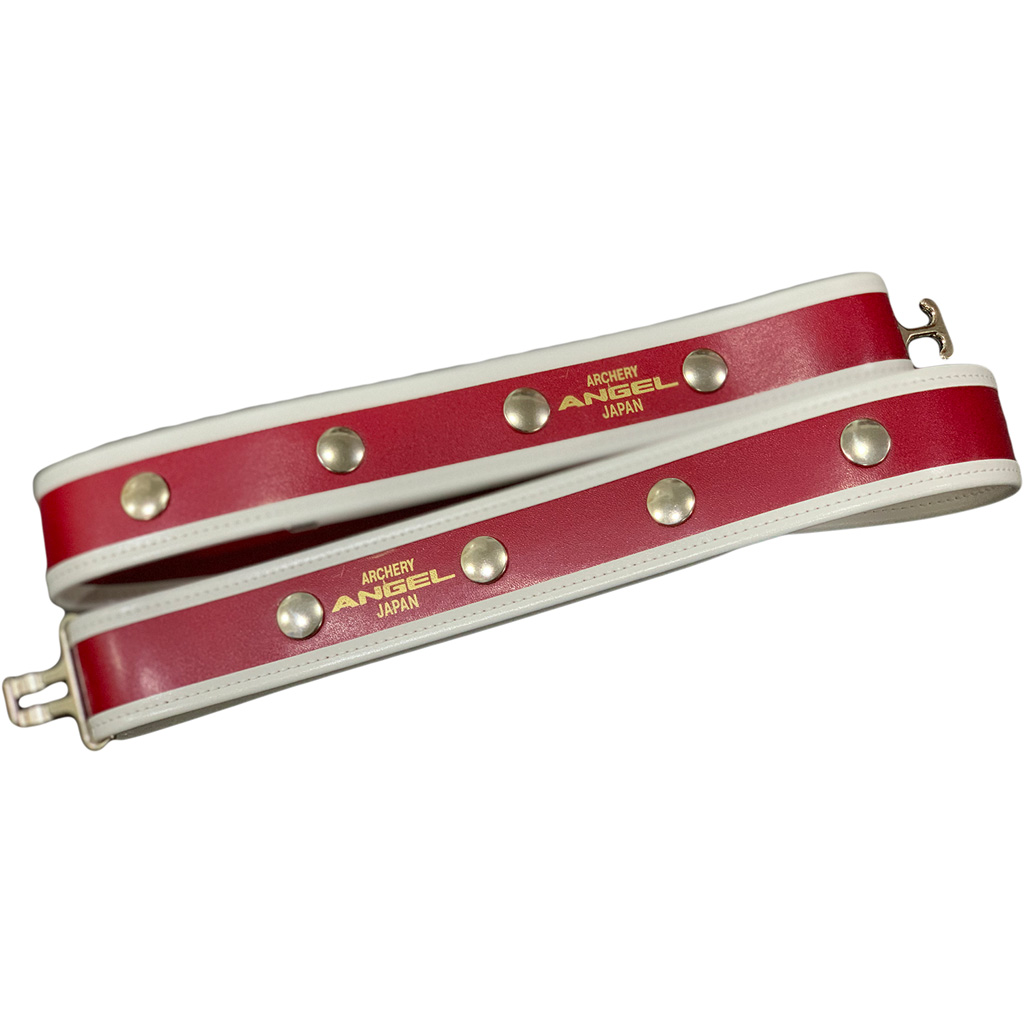 Angel Quiver Belt  <br>  Red w/White Trim Extra Long
