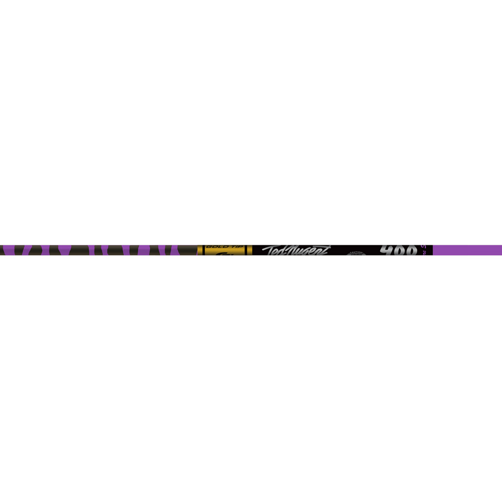 Gold Tip Ted Nugent Shafts  <br>  Purple 400 1 doz.