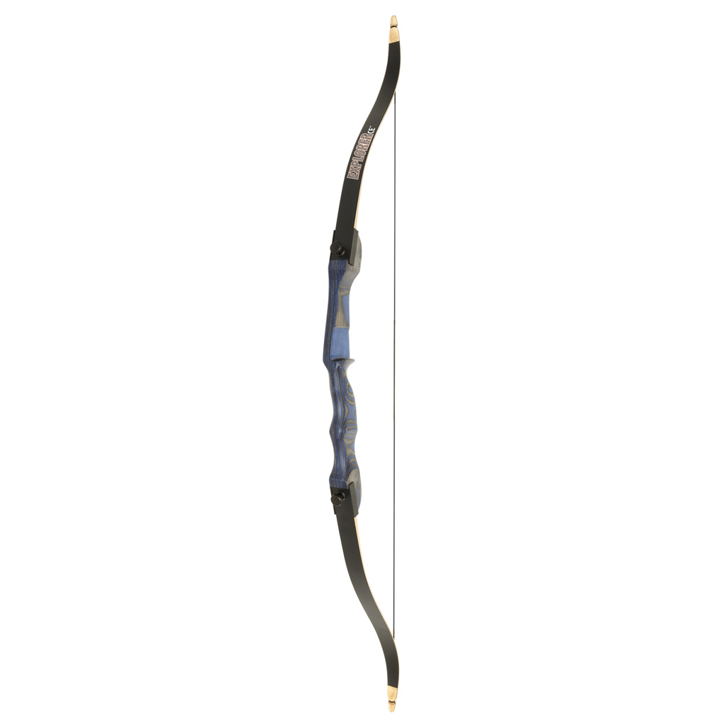 October Mountain Explorer CE Recurve Bow  <br>  Blue 54 in. 15 lbs. RH