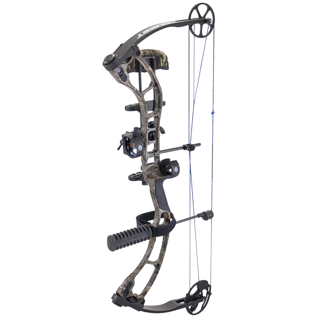 Quest Storm Bow Package  <br>  Realtree Xtra/ Black 23-27 in. 60 lb. LH