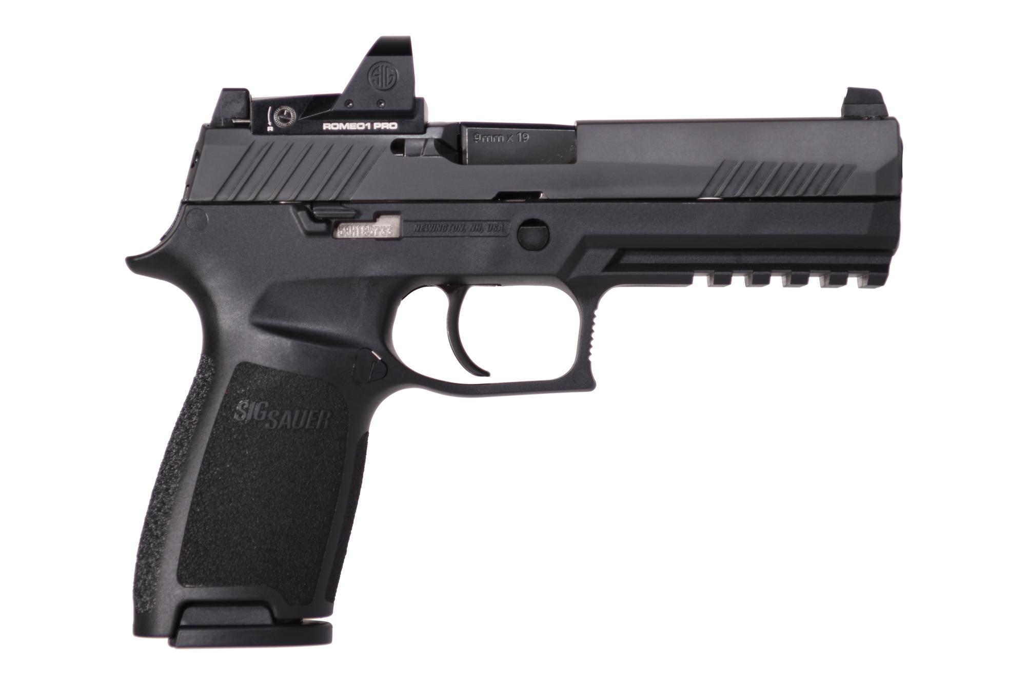 P320 FULL 9MM 10+1 ROMEO1 PRO# | 320F-9-B-RXP-10 | RAIL