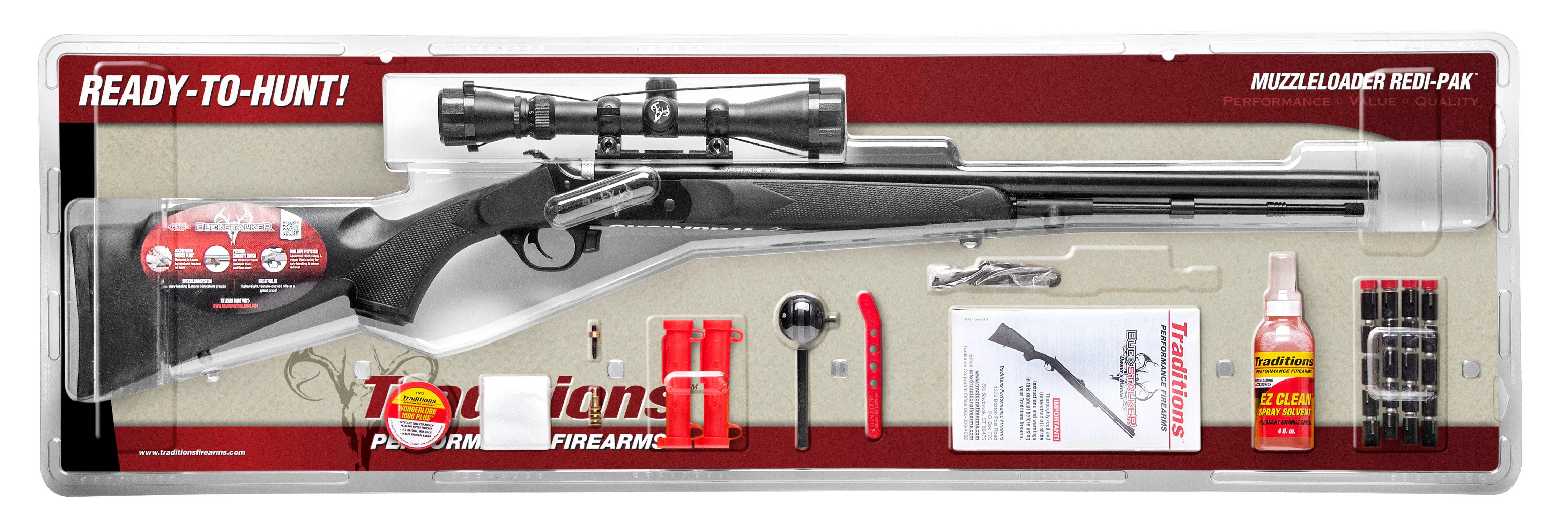 BUCKSTALKER XT 50CAL BLK PKG | 3-9X40 SCOPE PACKAGE