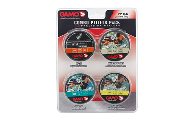 GAMO COMBO ASSORT .22 CAL. TS-22, HUNTER, MAG & MP PELLET