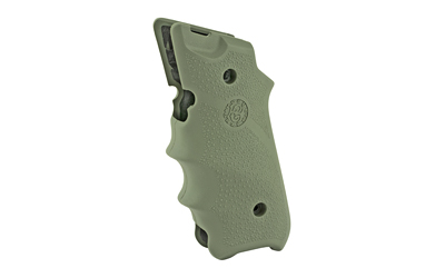 HOGUE GRIPS RUGER MKIV RUBBER GRIP W/ FINGER GROOVES OD GRN