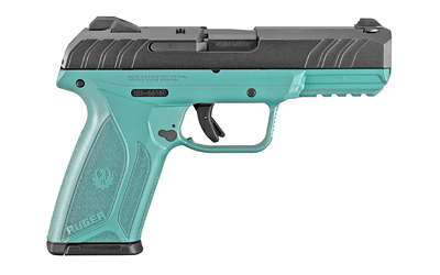 RUGER SECURITY-9 9MM LUGER ADJ 15-SHOT TURQUOISE FRAME