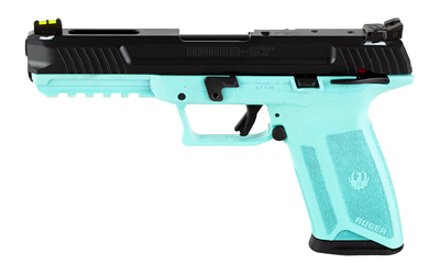 RUGER 57 5.7X28MM  ADJ. SIGHTS 20-SHOT TURQUOISE/BLACK