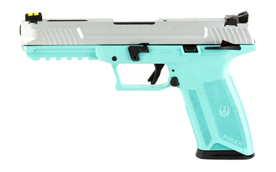 RUGER 57 5.7X28MM  ADJ. SIGHTS 20-SHOT TURQUOISE/SILVER