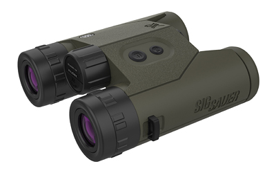 Sig Sauer Electro-Optics SOK6K104 KILO6K HD Binocular Rangefinder OD Green 10x32mm 6000 yds Max Distance Segmented OLED Display