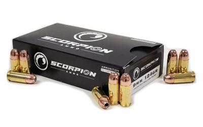 SCORPIO  9MM LUGER 124GR FMJ 50RD 20BX/CS