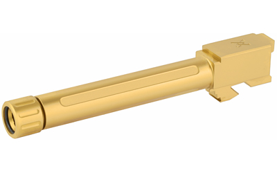 TRUE PRECISION FOR GLOCK 17 BARREL THREADED GOLD TIN