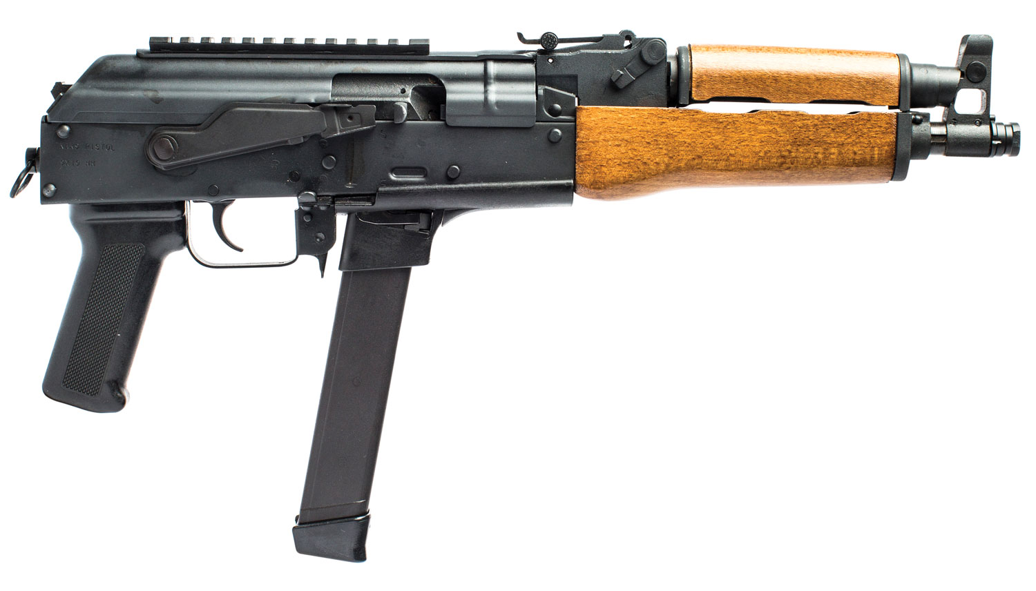 Century Draco NAK9 Pistol  <br>  9mm 11.14 in. Wood 33 rd. Glock Mag
