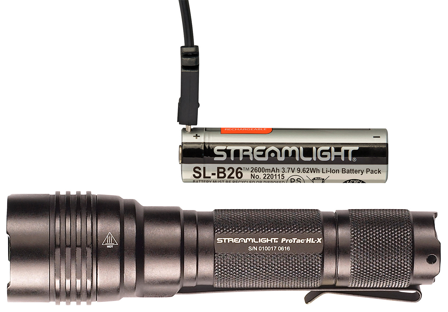 STREAMLIGHT PRO-TAC HL-X USB LIGHT WHITE LED W/ USB CORD CP
