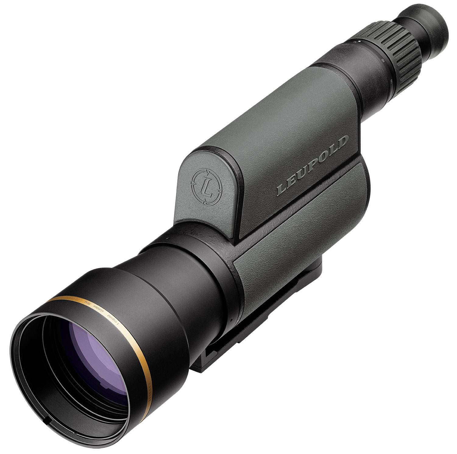 Leupold 120376 Gold Ring Spotting Scope, 20-60x80mm Shadow Gray