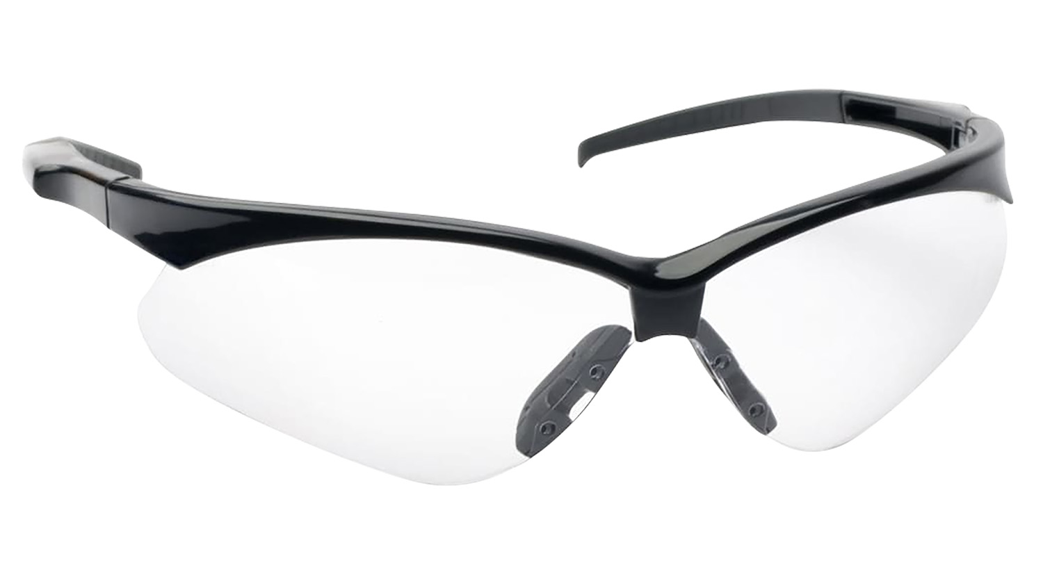 Walkers GWPSGLCLR Sport Glasses Crosshair Adult Clear Lens Polycarbonate Black Frame