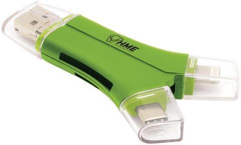 HME QMCR 4-in-1 Card Reader Green Android/IOS