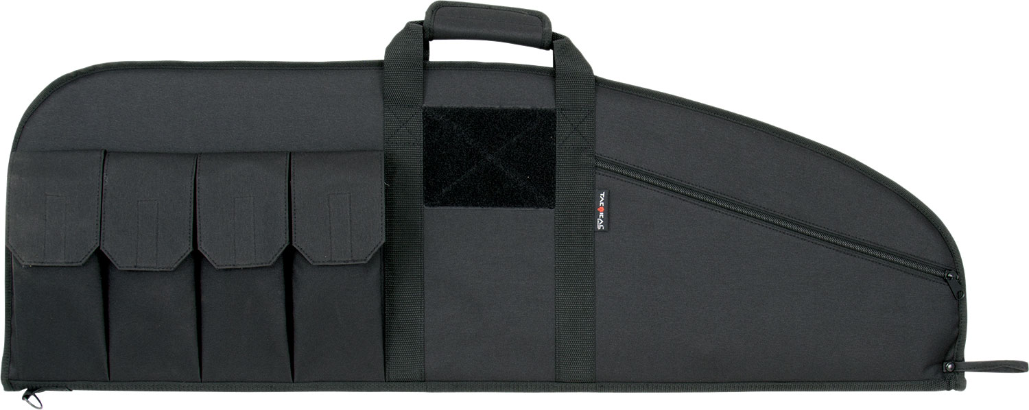 Tac Six 10642 Range Tactical Rifle Case made of Endura with Black Finish, Knit Lining & Lockable Zipper for Rifles 37