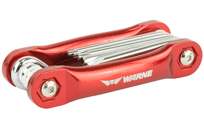 Warne RT1 Range Tool  Red Aluminum Folding