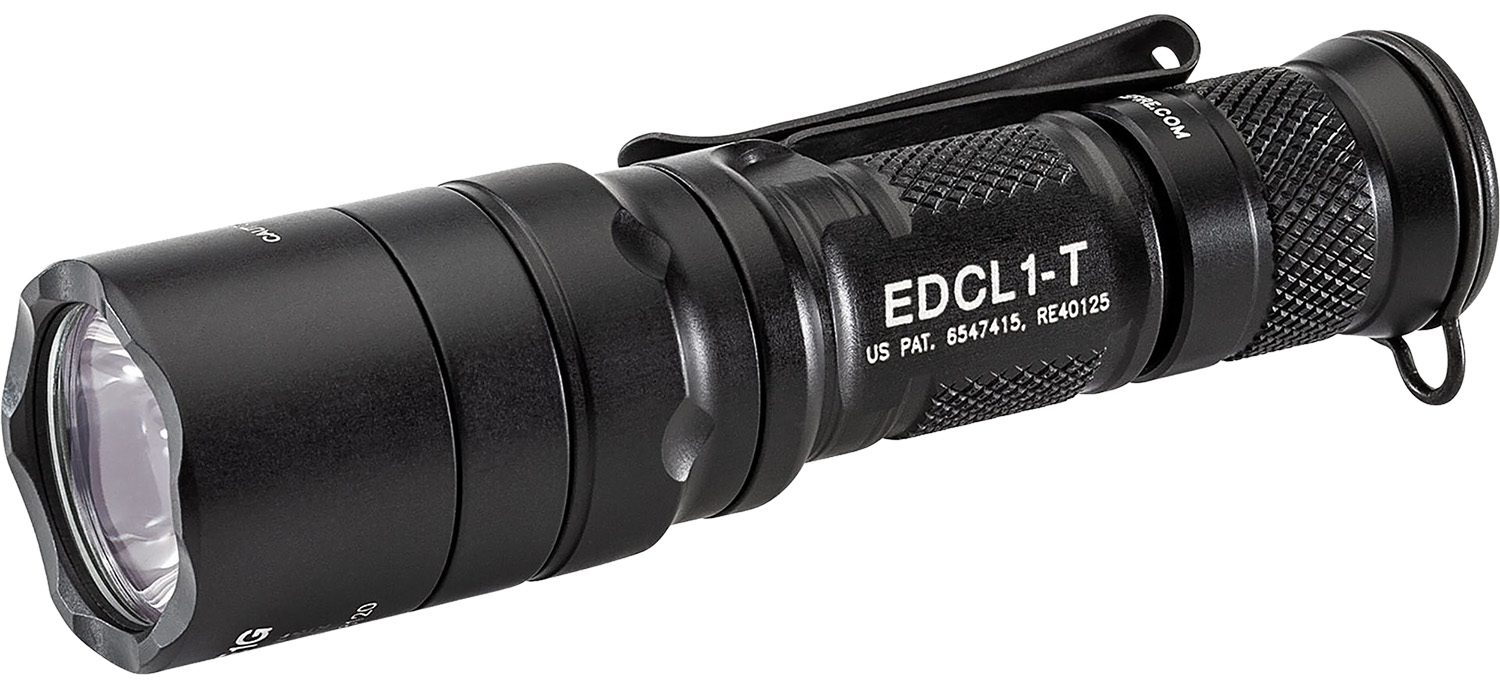 SureFire EDCL1T Everyday Carry 1  Black Anodized Aluminum White LED 5/500 Lumens 175 Meters Range