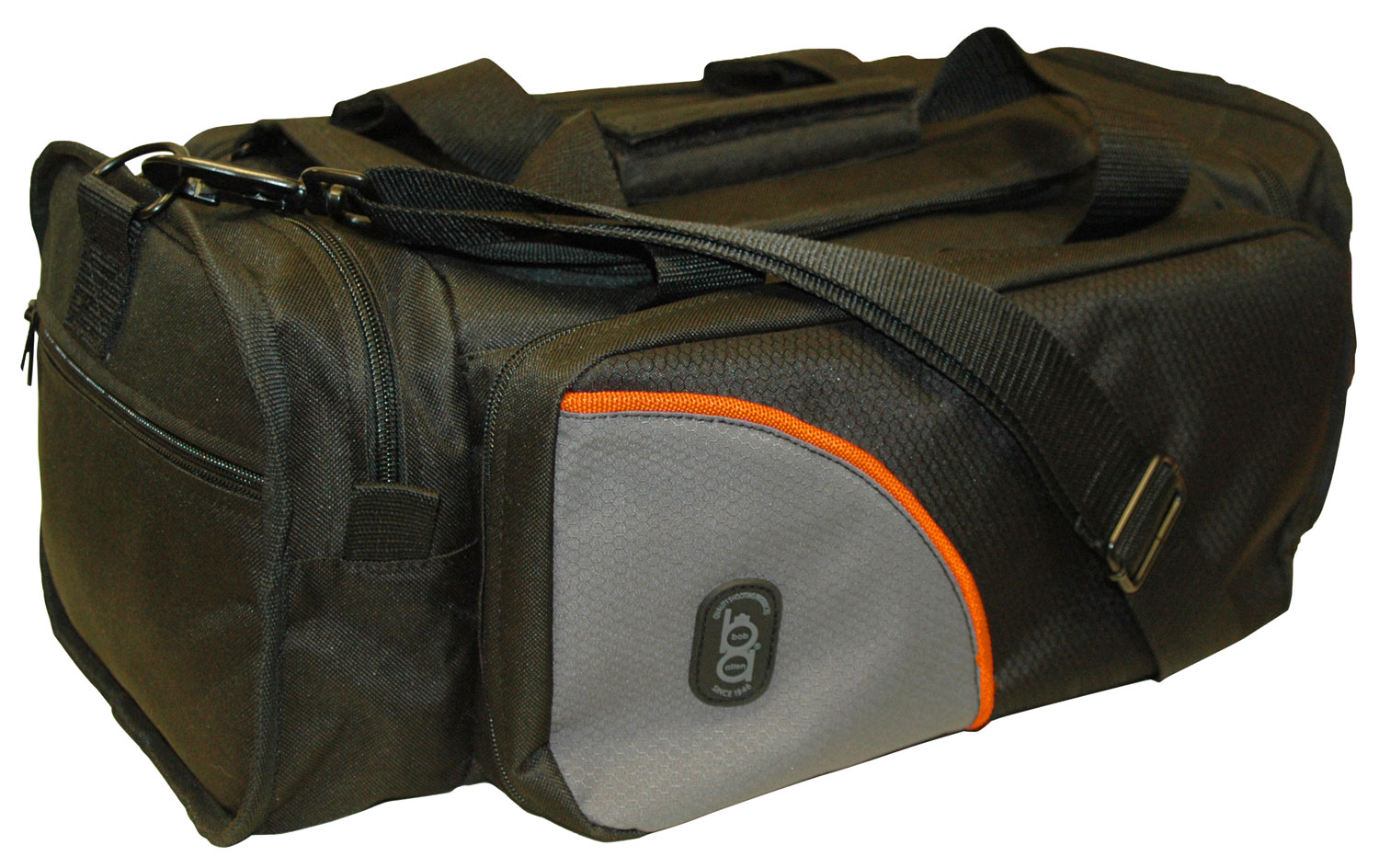 Bob Allen BA450 Club Range Bag Black with Gray Panel Ripstop Nylon with Padded Interior, Protection Pockets, Mag Loops & Wraparound Handles 18
