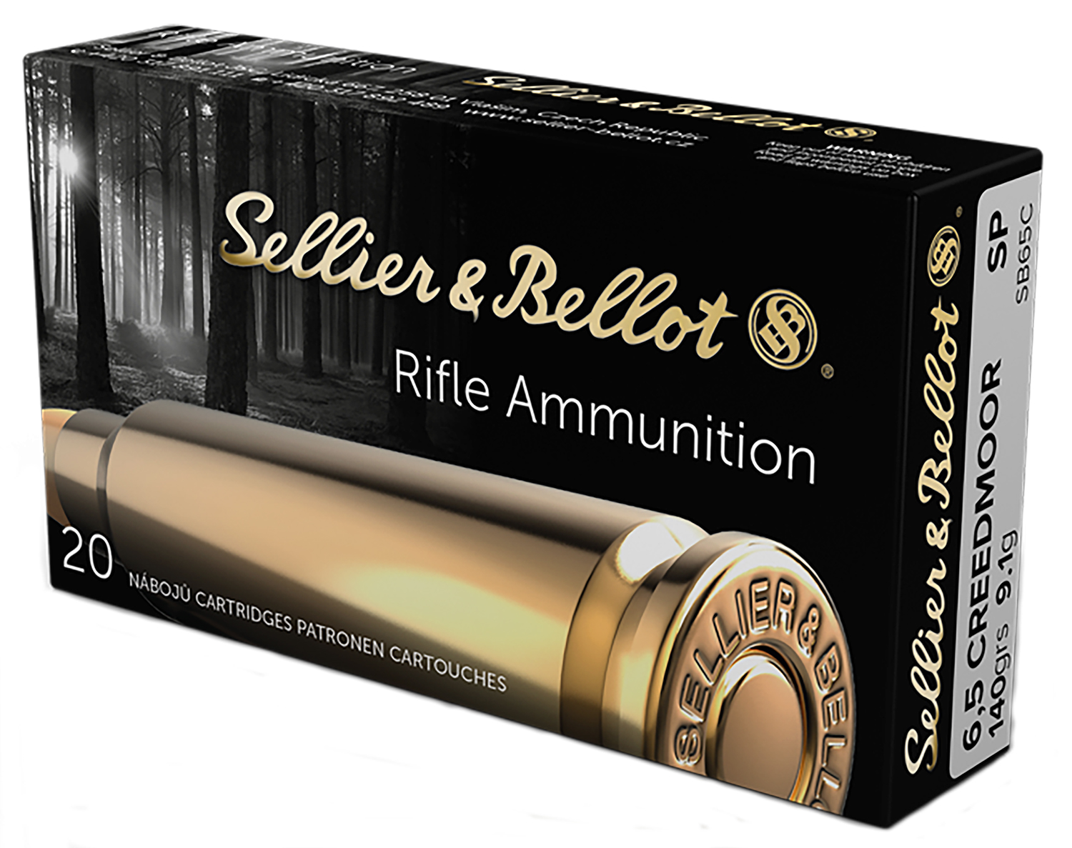 Sellier & Bellot SB65C Rifle  6.5 Creedmoor 140 gr Soft Point 20 Per Box/ 25 Case